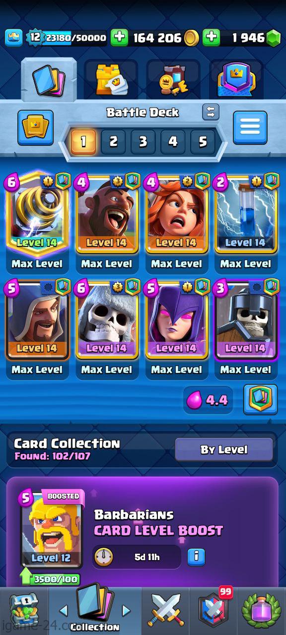 12 WITH 10 MAXED CARDwrty