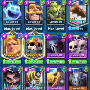 ROYALE LVL132WITH 7MAXED CARD