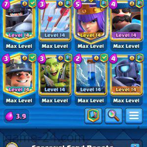 ROYALE LVL40 WITH 17MAXED CARD
