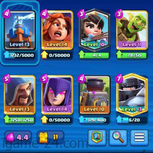 ROYALE LEVEL33 WITH 6MAXED CARD