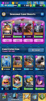 ROYALE LEVEL40 WITH 15MAXED CARD