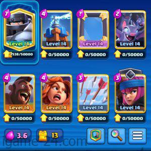 ROYALE LEVEL41 WITH 21MAXED CARD