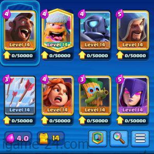 ROYALE LEVEL45 WITH 25MAXED CARD