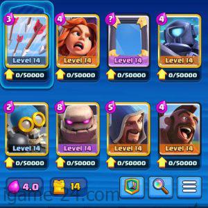 ROYALE LEVEL42 WITH 24MAXED CARD