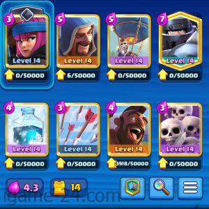 ROYALE LEVEL45 WITH 23MAXED CARD