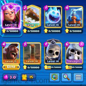 ROYALE LEVEL54 WITH 71MAXED CARD