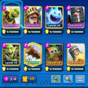 ROYALE LEVEL40 WITH 16MAXED CARD