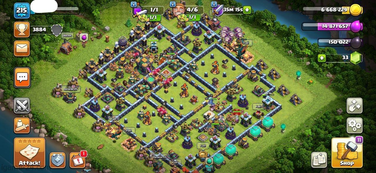 IMG ۲۰۲۳۱۱۰۱ ۰۹۴۹۰۳ min min COC TOWN HALL 14 | LEVEL215 | KB67 AQ80 GW55 RC30