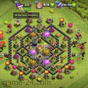COC TOWN HALL 8 FULLY MAX | LEVEL63 | KB10