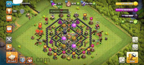 COC TOWN HALL 8 FULLY MAX | LEVEL63 | KB10