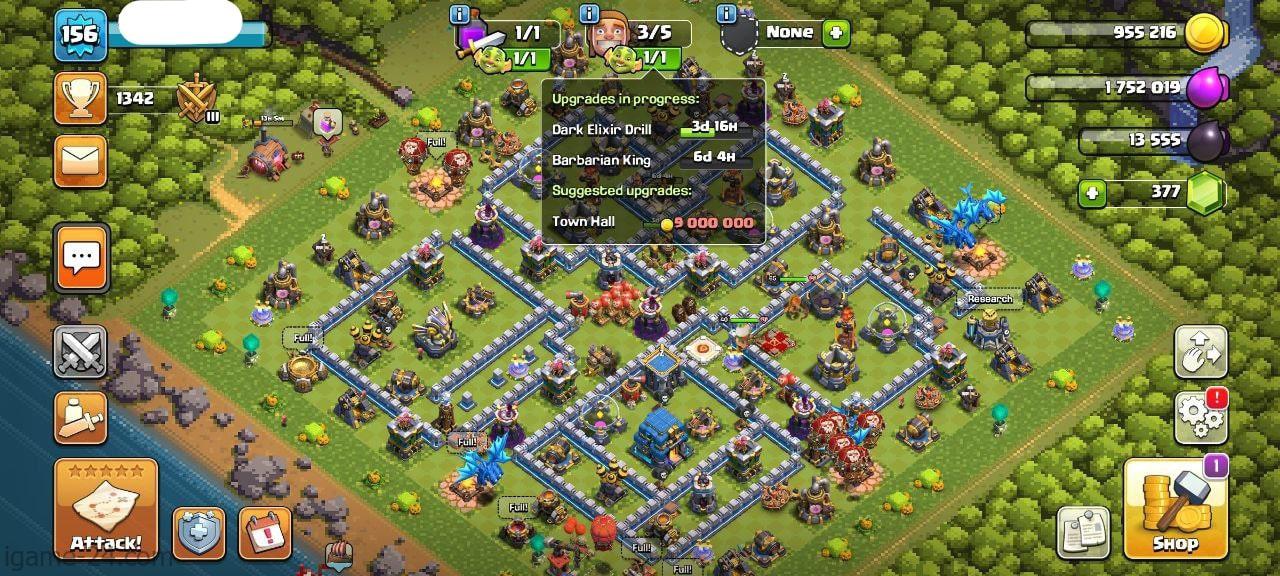 IMG ۲۰۲۳۱۱۱۵ ۲۱۱۷۵۶ min min COC TOWN HALL 12 FULLY MAX | LEVEL156 | KB64 AQ65 GW40