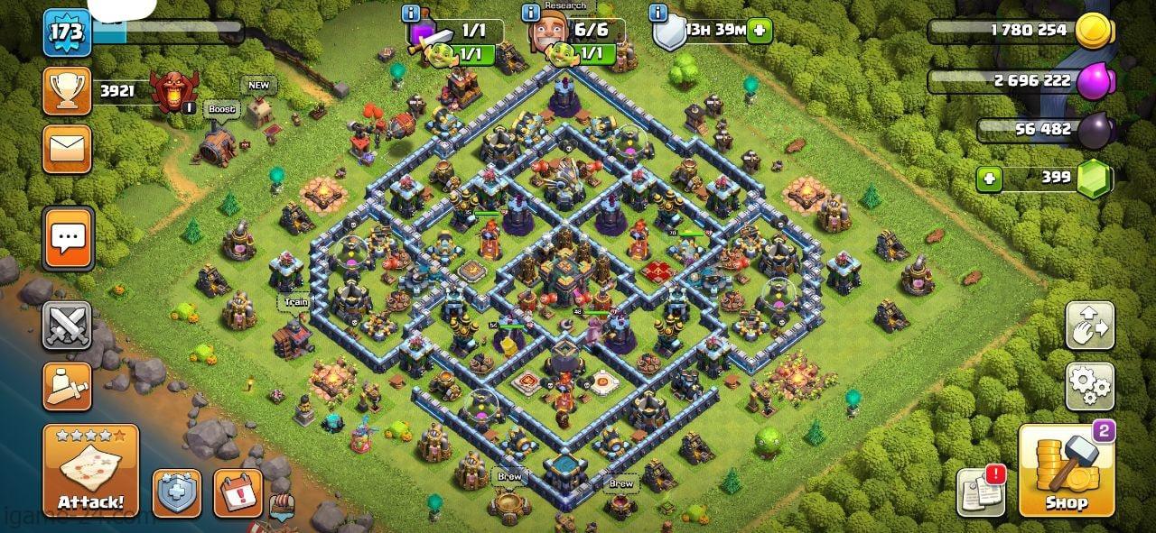 IMG ۲۰۲۳۱۱۲۴ ۲۰۵۴۵۶ min min COC TOWN HALL 14 | LEVEL173 | KB54 AQ70 GW48 RC15