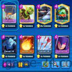 ROYALE LEVEL47 WITH 27MAXED CARD AND 132 EMOTE