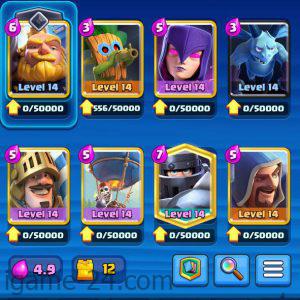 ROYALE LEVEL37 WITH 11MAXED CARD AND 529K GOLD