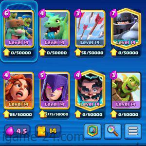 ROYALE LEVEL42 WITH 12MAXED CARD AND 692K GOLD