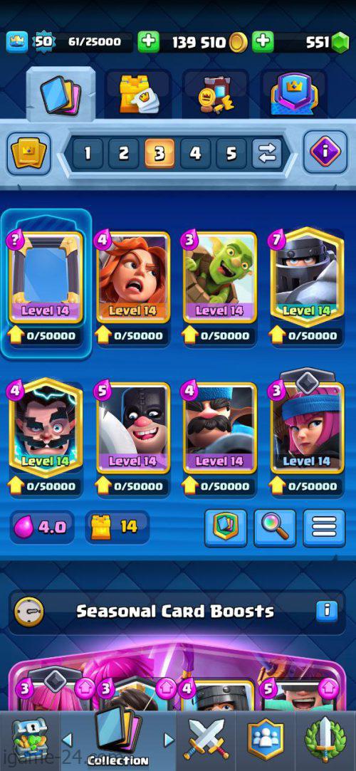 ROYALE LEVEL50 WITH 42MAXED CARD AND 105EMOTE