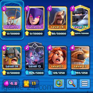 ROYALE LEVEL38 WITH 9MAXED CARD