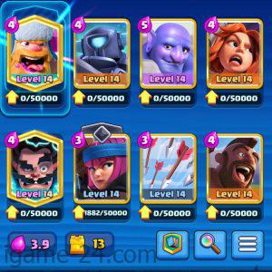 ROYALE LEVEL40 WITH 12MAXED CARD