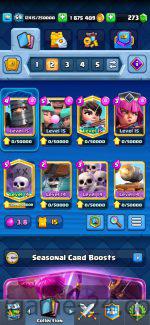 ROYALE LEVEL59 WITH 108MAXED CARD AND 1M GOLD