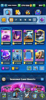 ROYALE LEVEL41 WITH 16MAXED CARD AND 300K GOLD