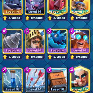 ROYALE LEVEL43 WITH 20MAXED CARD AND 130K GOLD