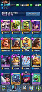 ROYALE LEVEL41 WITH 13MAXED CARD AND 63 EMOTE