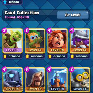 ROYALE LEVEL40 WITH 12MAXED CARD