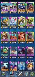 ROYALE LEVEL47 WITH 35MAXED CARD AND 115 EMOTE