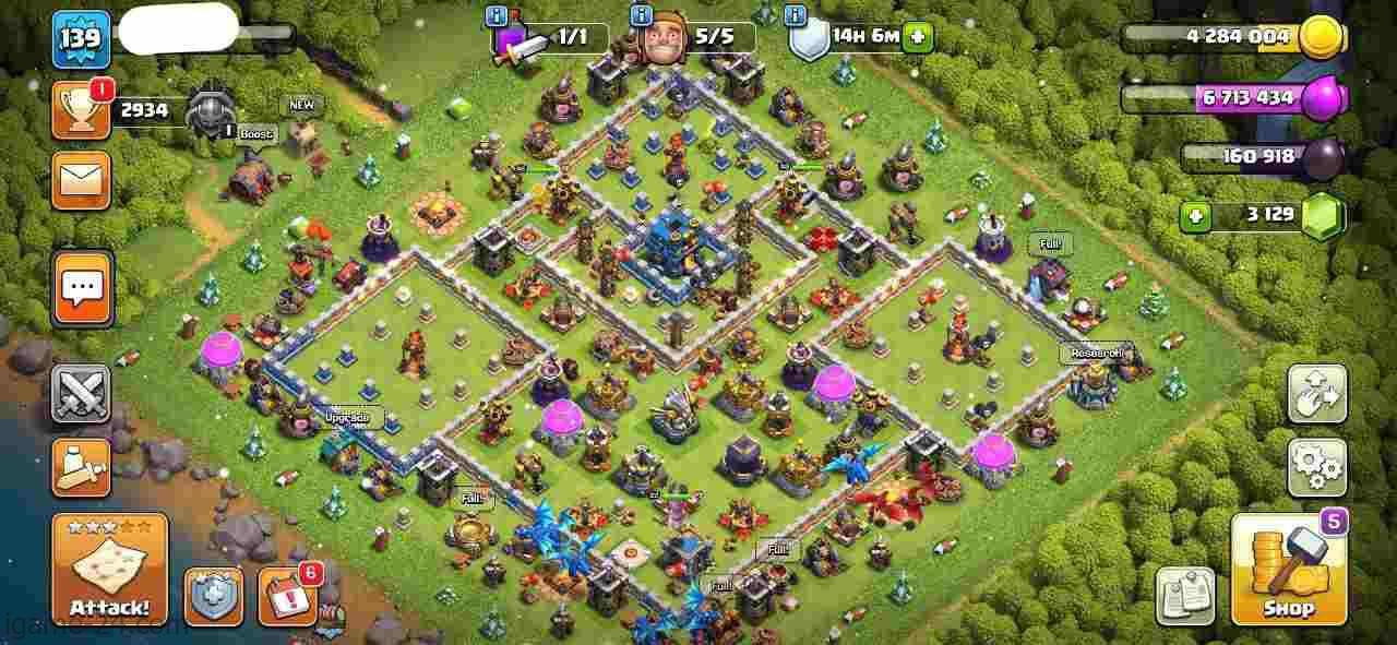 IMG ۲۰۲۴۰۱۱۰ ۱۸۴۵۳۱ min COC TOWN HALL 12 WITH 3K GEMS | LEVEL139 | KB46 AQ49 GW22