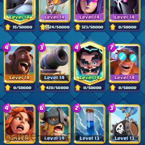 ROYALE LEVEL42 WITH 15MAXED CARD AND 108K GOLD