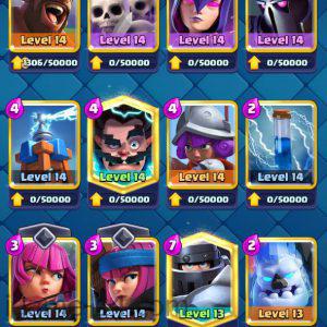 ROYALE LEVEL42 WITH 14MAXED CARD AND 728K GOLD