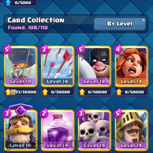 ROYALE LEVEL40 WITH 11MAXED CARD