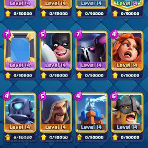 ROYALE LEVEL45 WITH 26MAXED CARD AND 153K GOLD