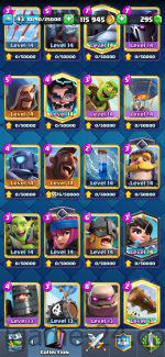 ROYALE LEVEL43 WITH 24MAXED CARD AND 115K GOLD