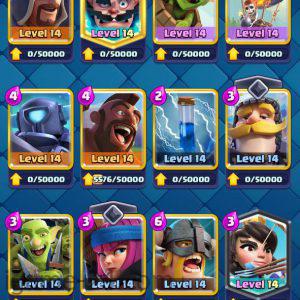 ROYALE LEVEL43 WITH 24MAXED CARD AND 115K GOLD