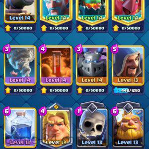 ROYALE LEVEL49 WITH 22MAXED CARD AND 108K GOLD