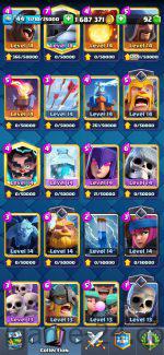 ROYALE LEVEL44 WITH 31MAXED CARD AND 1M GOLD