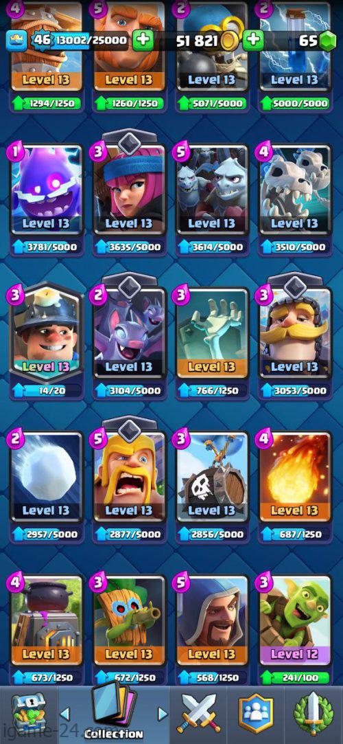 ROYALE LEVEL46 WITH 40MAXED CARD