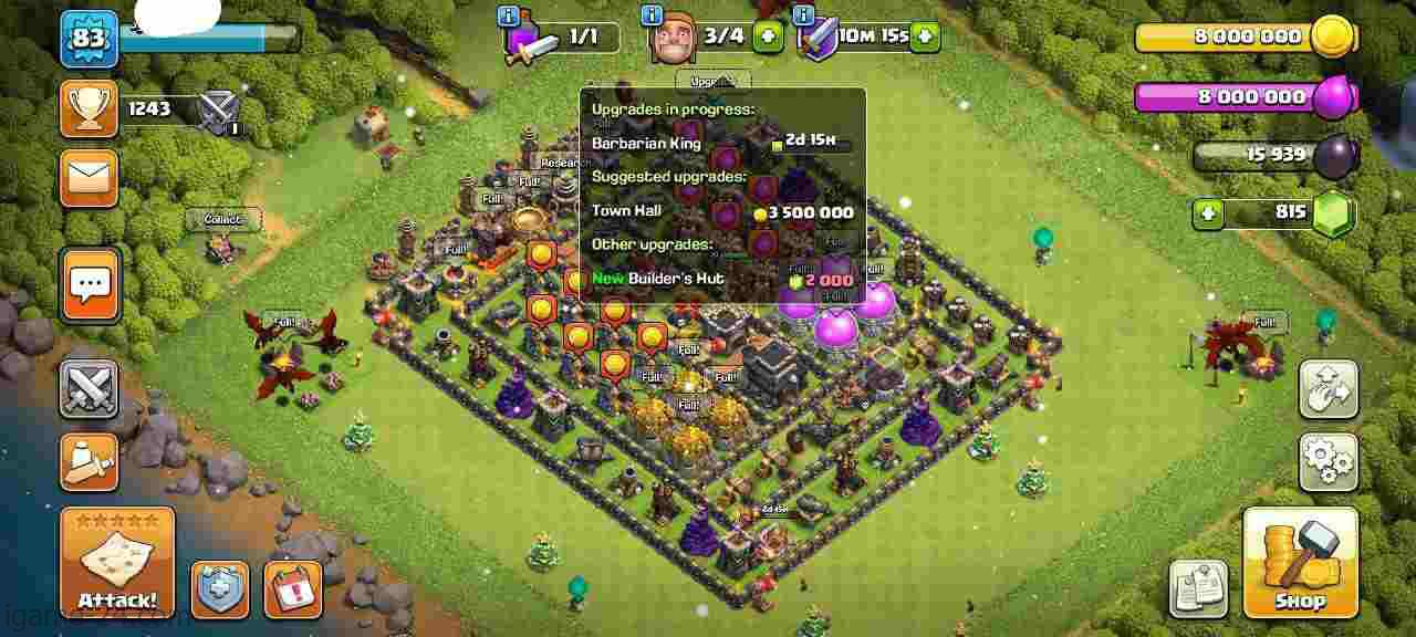 IMG ۲۰۲۴۰۱۳۱ ۱۰۰۷۲۱ min min COC TOWN HALL 9 FULLY MAX | LEVEL83 | KB29 AQ30