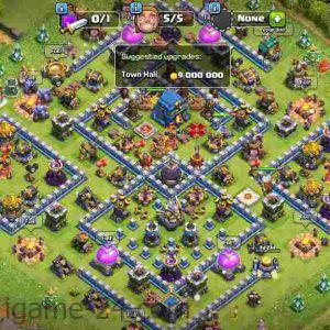 COC TOWN HALL 12 FULLY MAX WITH 2K GEMS | LEVEL160 | KB65 AQ65 GW40