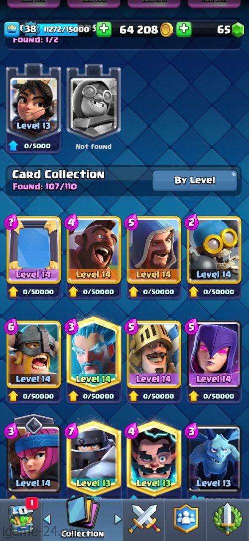 ROYALE LEVEL38 WITH 13MAXED CARD