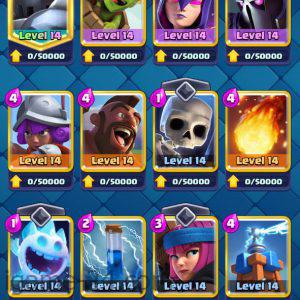 ROYALE LEVEL40 WITH 17MAXED CARD AND 2K GEMS
