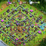 COC TOWN HALL 16 WITH 2K GEMS | LEVEL214 | KB58 AQ83 GW44 RC39