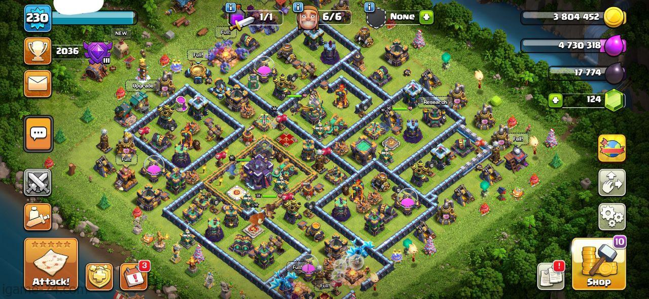 IMG ۲۰۲۴۰۴۲۴ ۱۱۱۵۰۹ min COC TOWN HALL 15 | LEVEL230 | KB65 AQ75 GW55 RC30