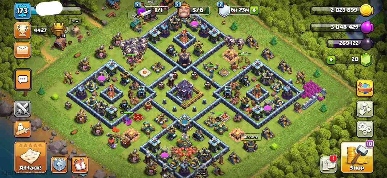 IMG ۲۰۲۴۰۴۲۴ ۱۱۳۲۴۶ min COC TOWN HALL 15 | LEVEL173 | KB48 AQ73 GW39 RC15
