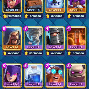 ROYALE LEVEL52 WITH 64MAXED CARD AND 2K GEMS