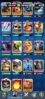 ROYALE LEVEL35 WITH 7MAXED CARD AND 149K GOLD