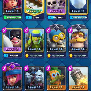 ROYALE LEVEL52 WITH 43MAXED CARD AND 64K GOLD