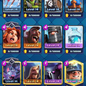 ROYALE LEVEL39 WITH 18MAXED CARD WITH 1M GOLD