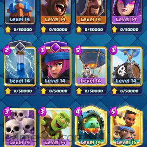 ROYALE LEVEL46 WITH 13MAXED CARD AND 153K GOLD
